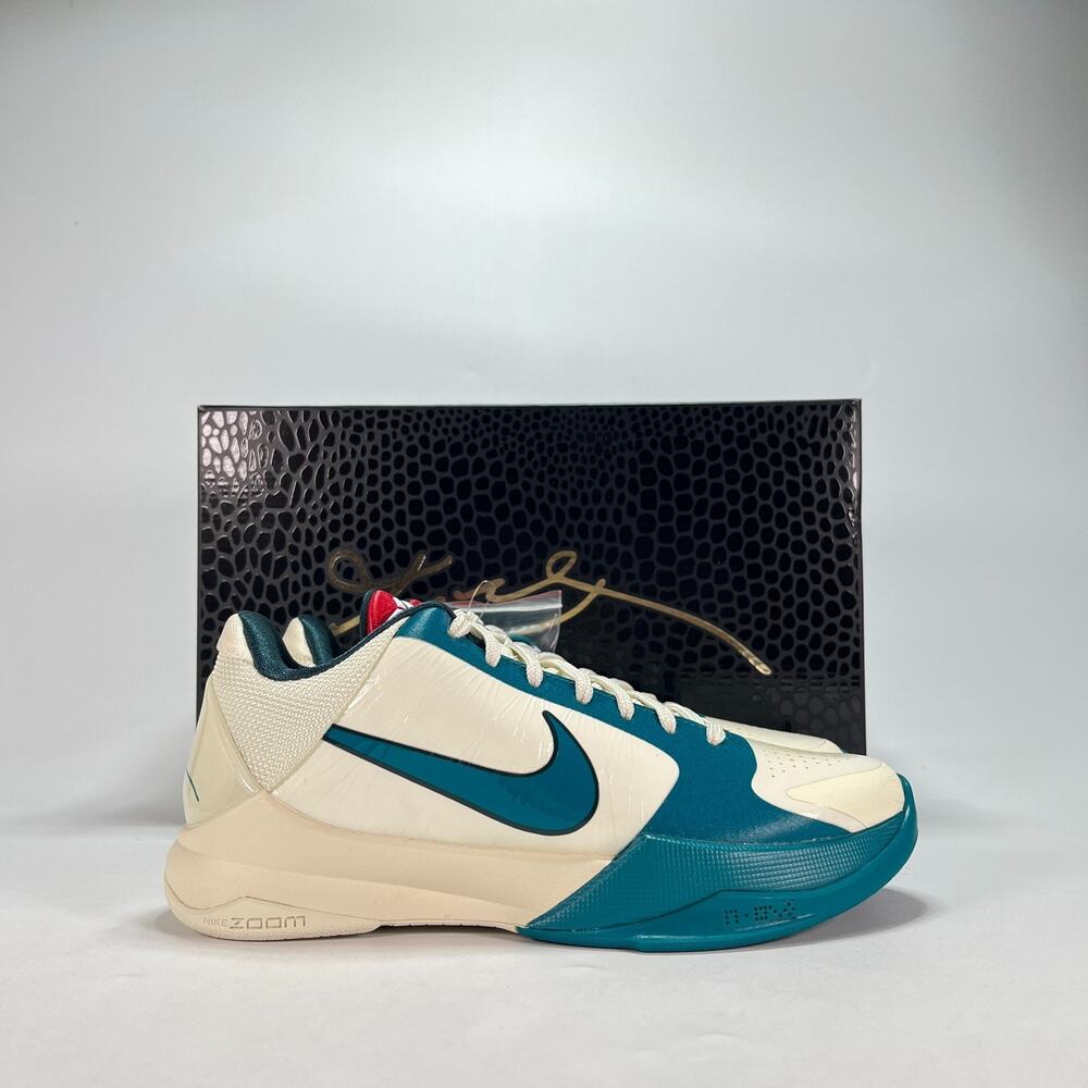 Nike Kobe 5 Protro Coconut Milk Spruce Basketball Shoes IZ1852-100 Womens Size 7